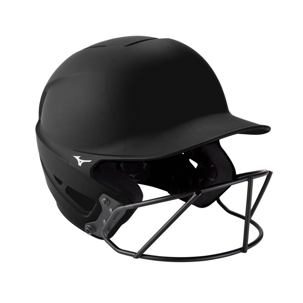 Capacete Mizuno F6 Fastpitch Softball Batting - Mulher - Pretas - UKINH0415